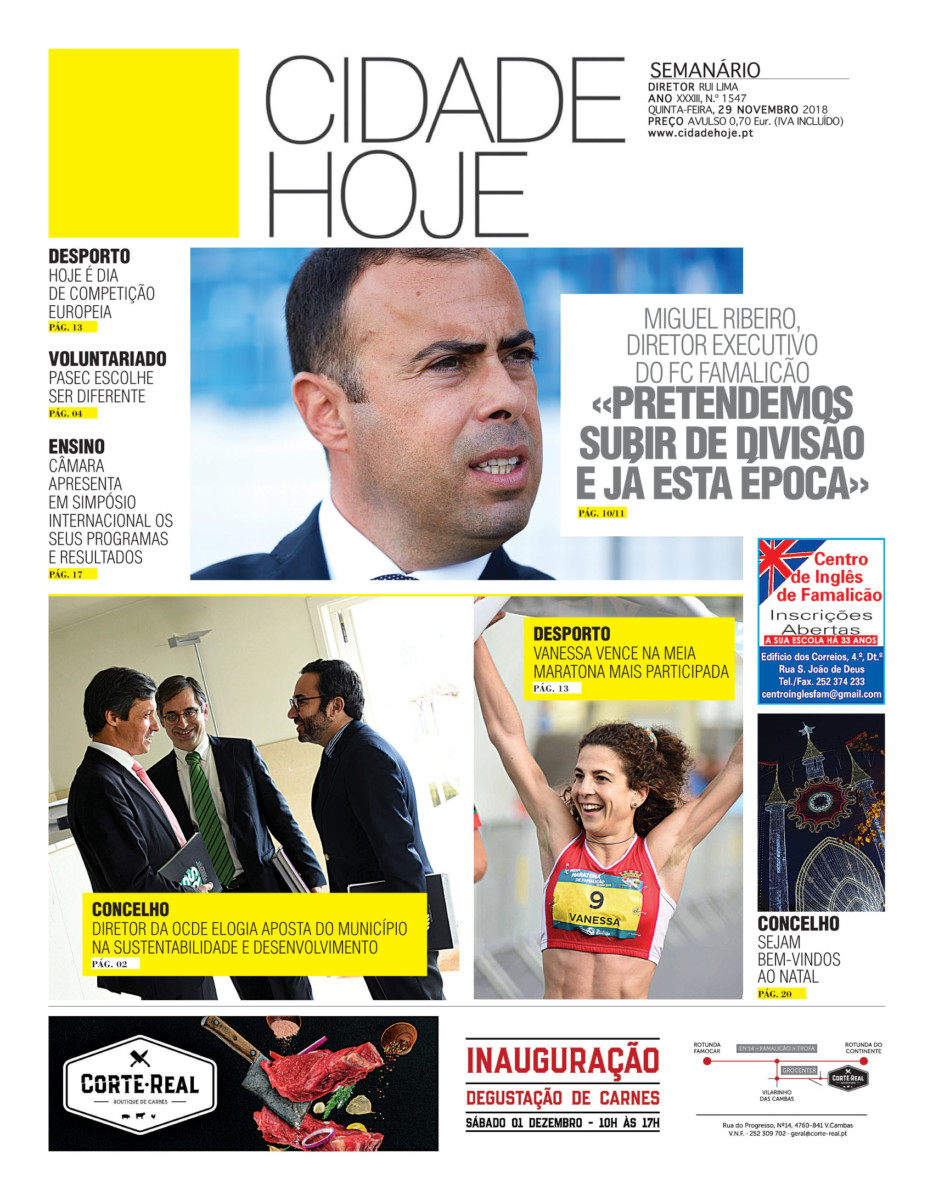 Edição de 29 de Novembro de 2018