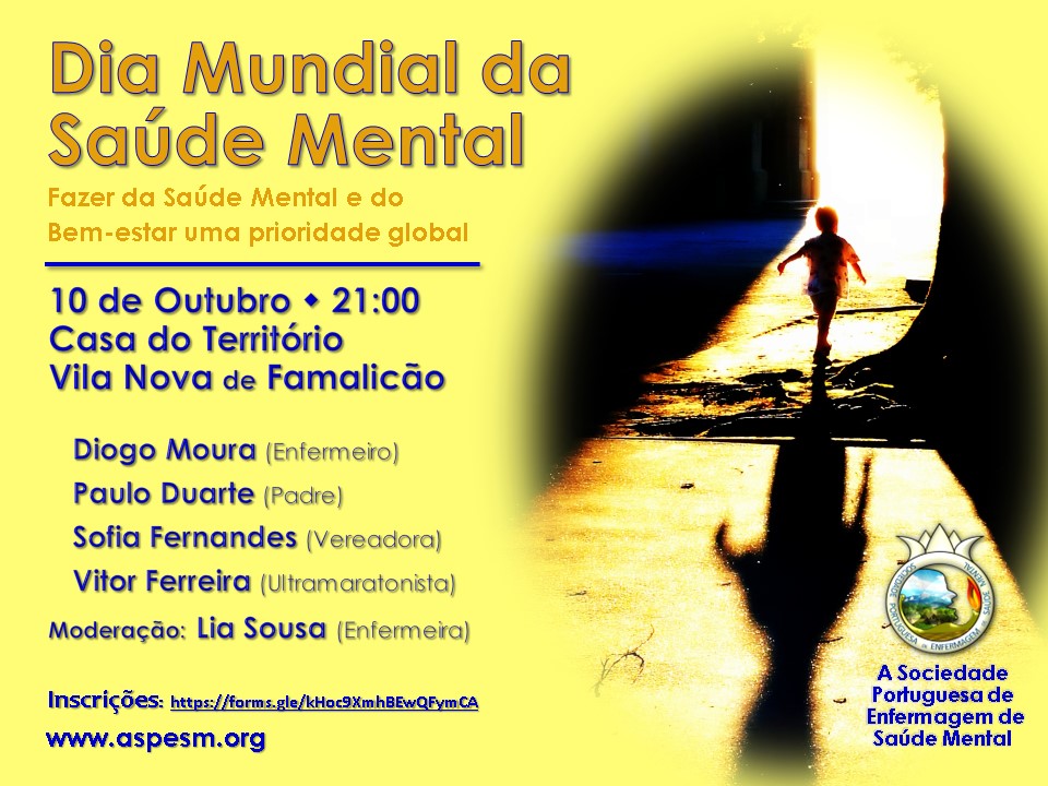 Famalicão: Dia Mundial da Saúde Mental com tertúlia