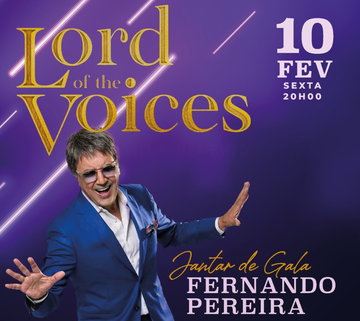 Famalicão: O cantor Fernando Pereira vai atuar no Eugénios